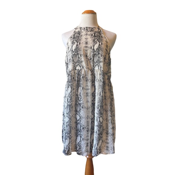 White Birch Gray and White Snakeprint Dress - Large - Picture 1 of 3
